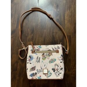Dooney & Bourke Disney‎ Crossbody Bag Sketchbook Retired Print Adj. Strap Zip